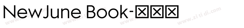 NewJune Book字体转换 NewJune Book字体转换